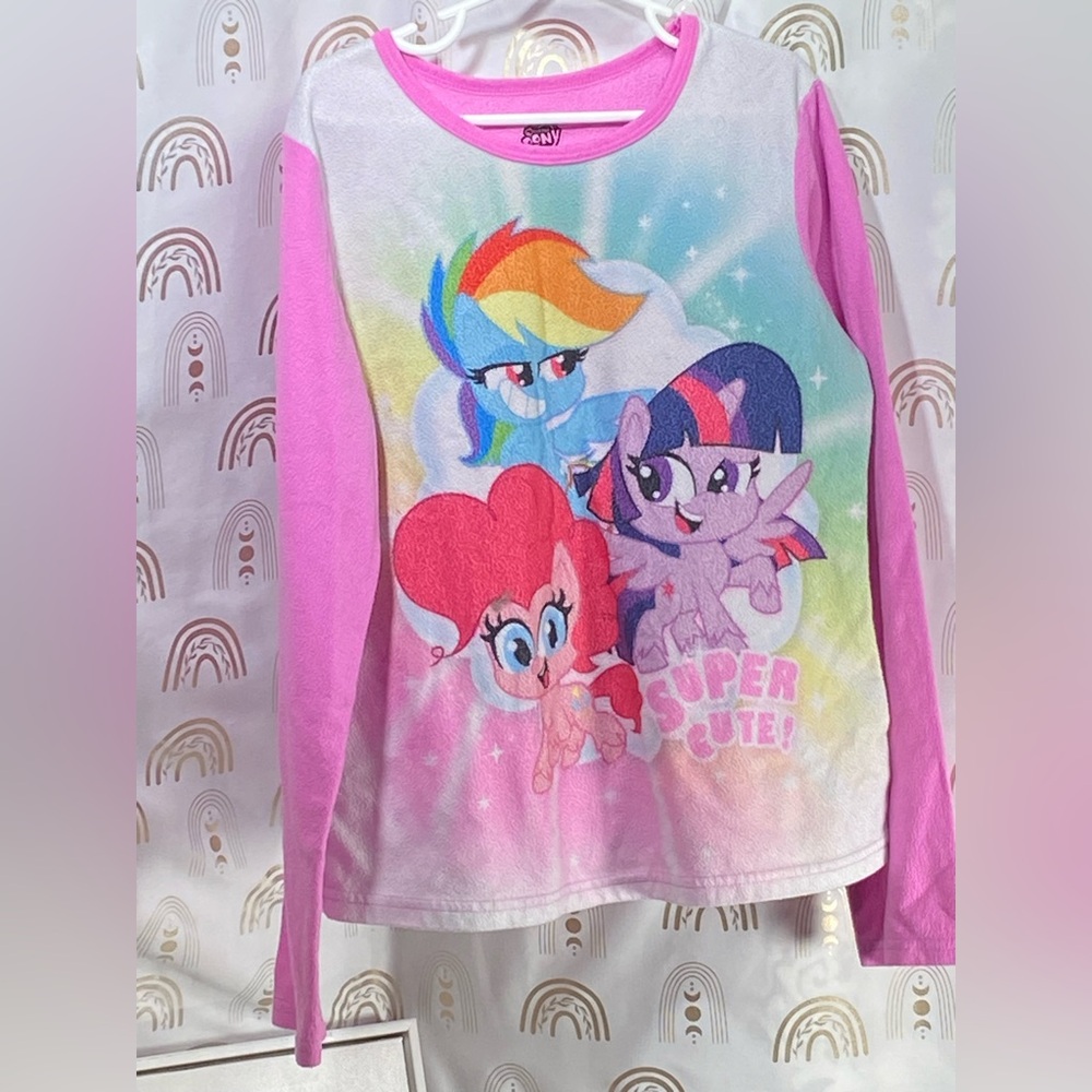 Vintage My Little Pony Pink and White Long Sleeve Tee